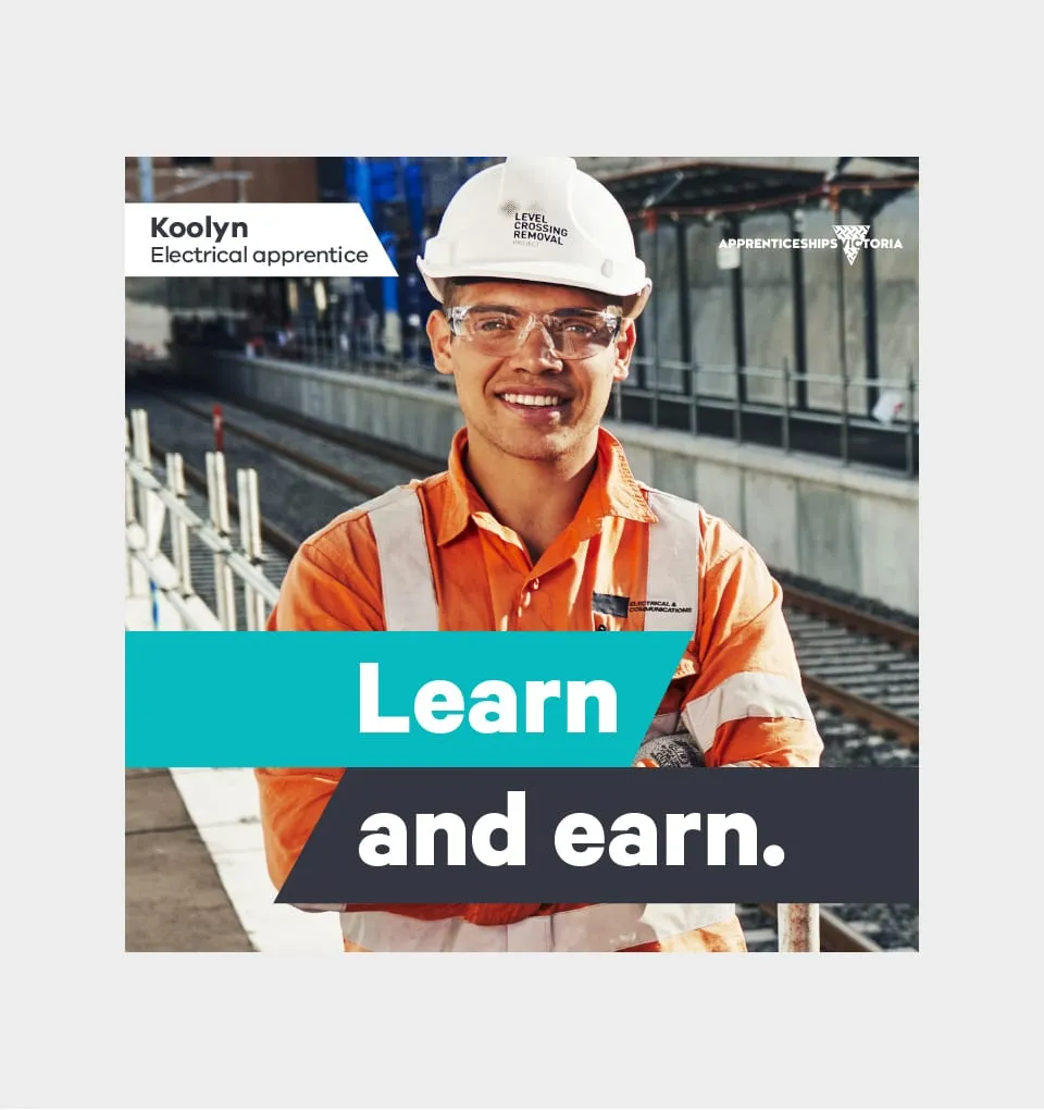 Apprenticeships Victoria campaign creative