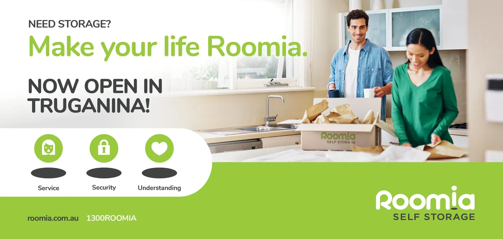 Roomia Storage Solutions campaign creative